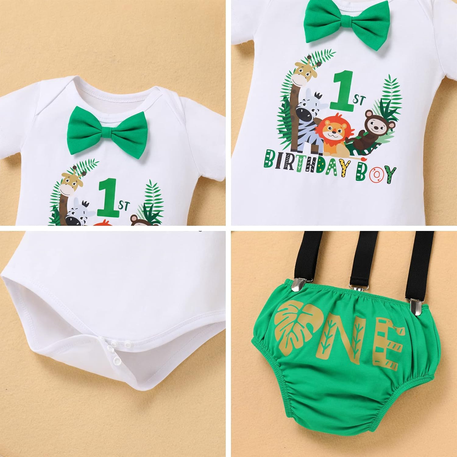 Jungle Safari 1st 2nd Birthday Set for Boy