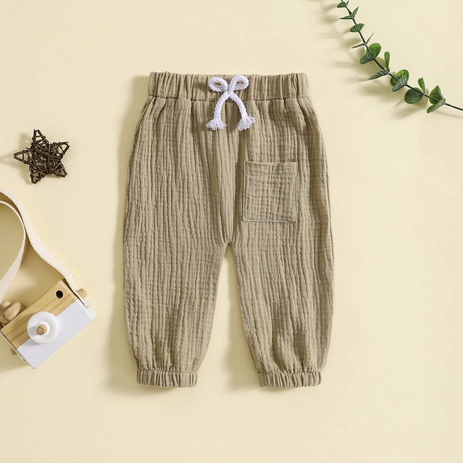 Toddlers Casual Harem Pants with Draws-String