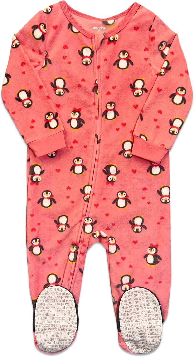 Royal Boys Cozy Fleece Non-Slip Sleepers for Babies and Toddlers