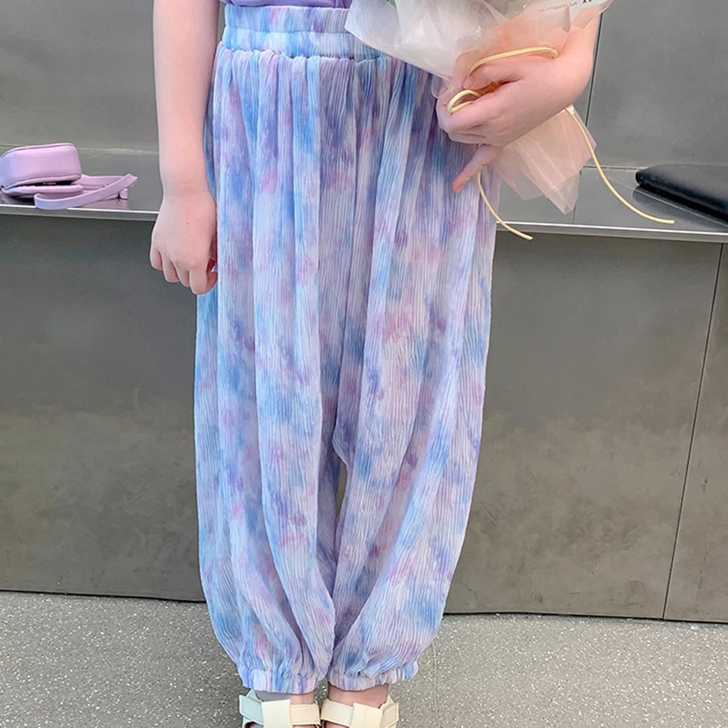 Adorable Tie-Dye Harem Pants for Toddler Boys Elastic Waist
