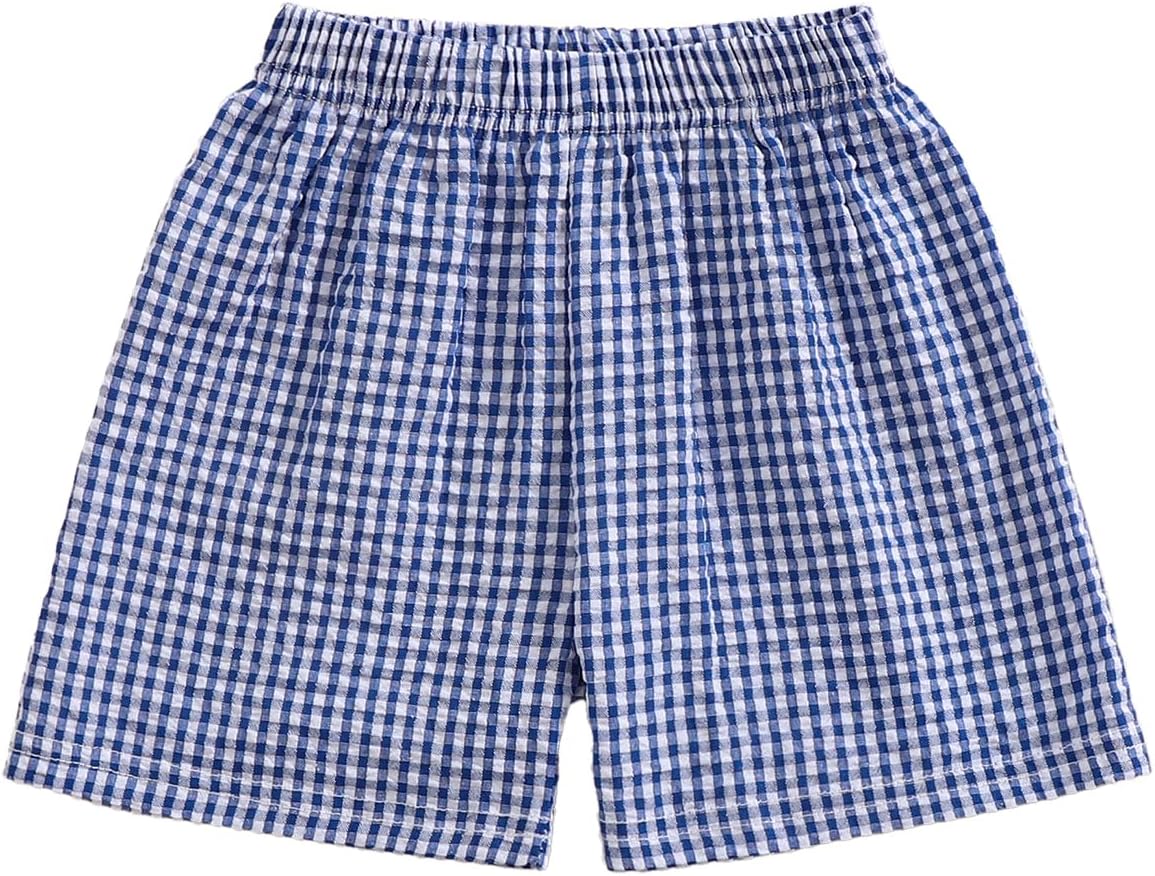Fun Comfortable Plaid Shorts for Kids