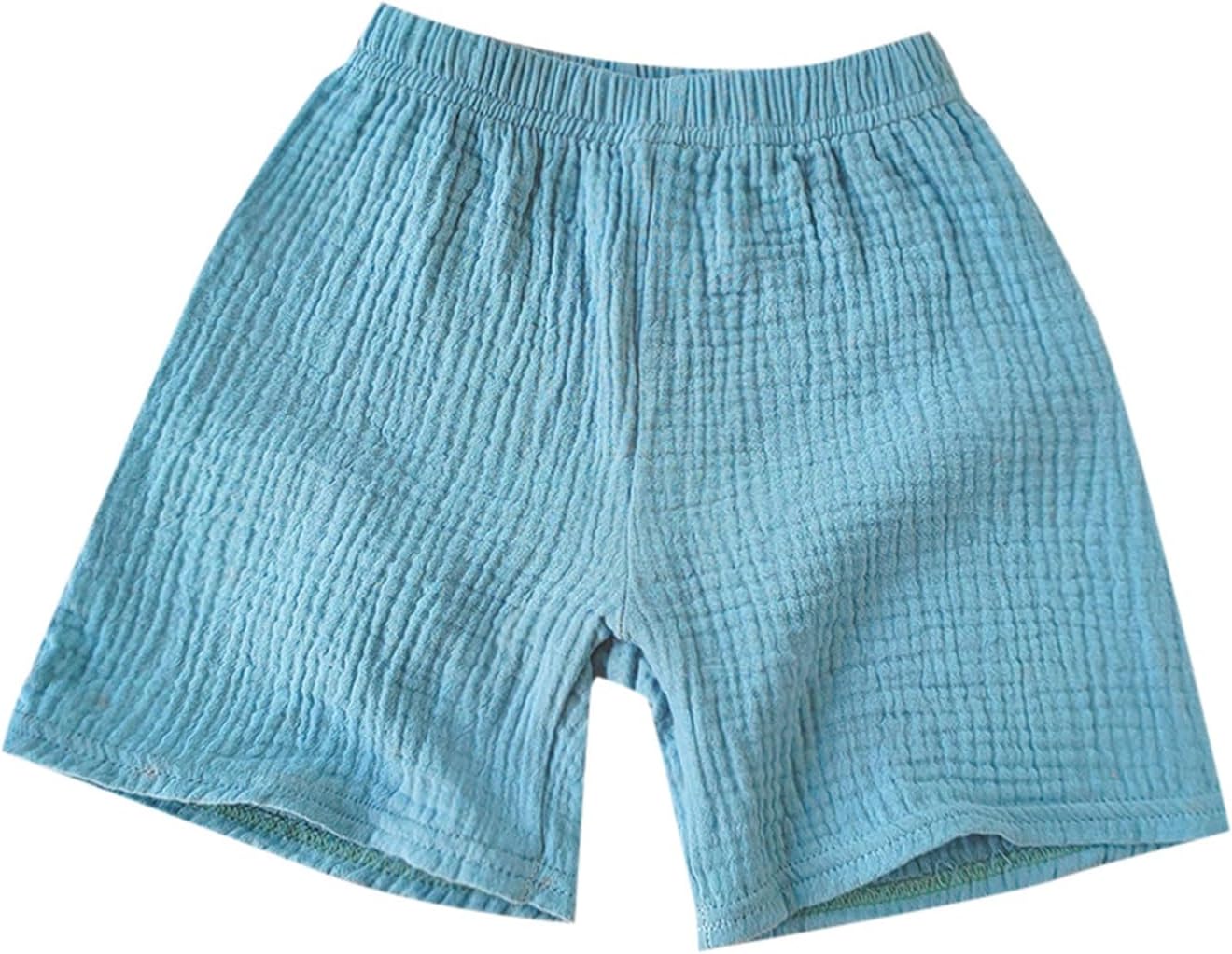 Cotton Linen Elastic Shorts for Baby Boys