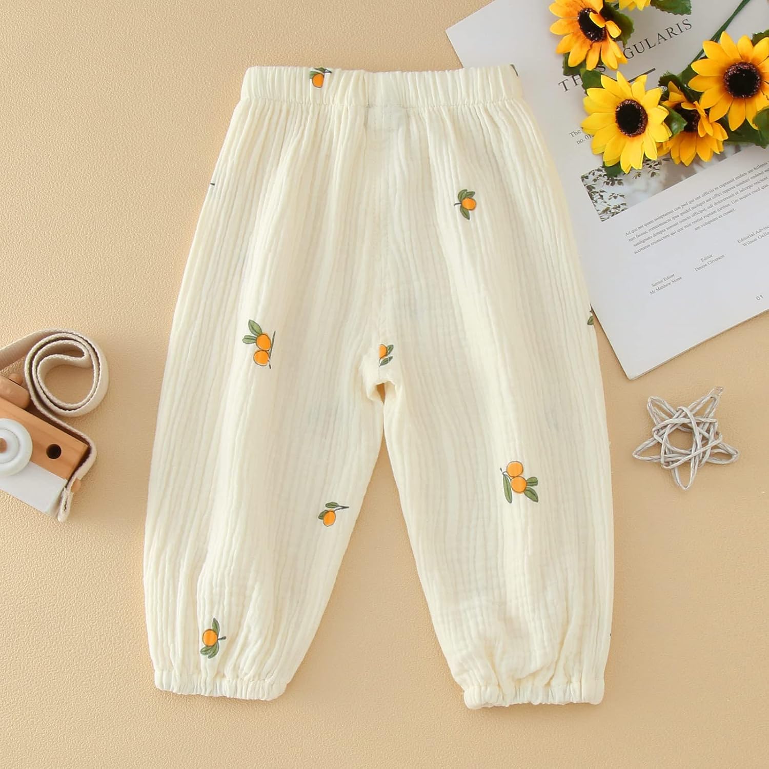 Boys Toddler Cotton Love Floral Pants