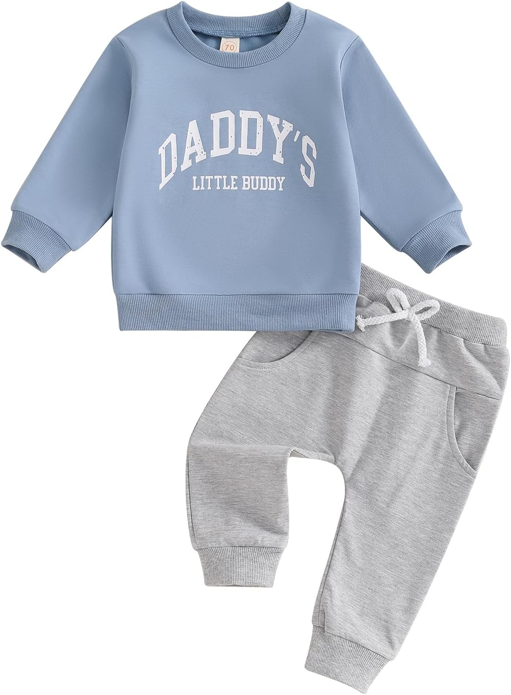 Fall Baby Boy Clothes Two-Piece Set Toddler Crewneck Sweatshirt Long Pants