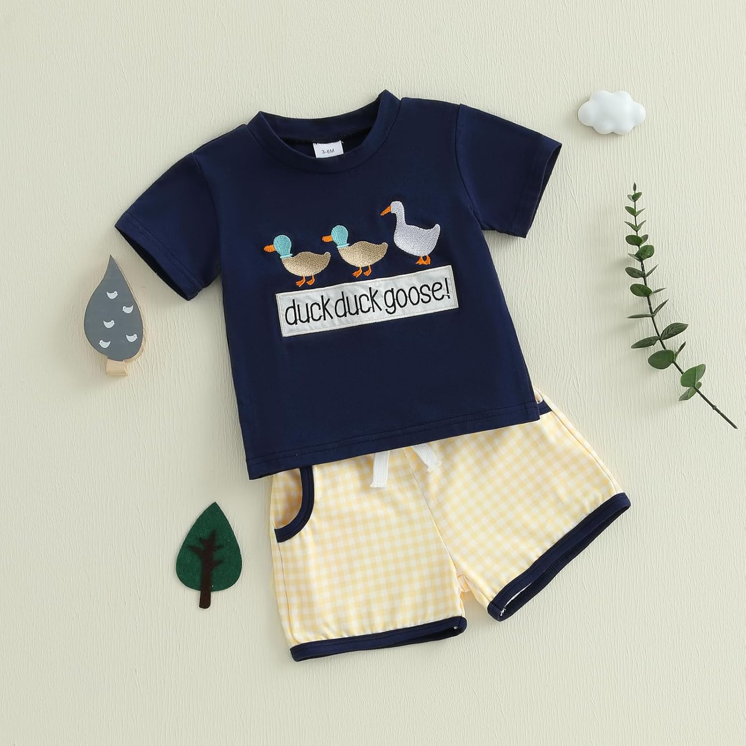 Miniature Mallard Duck Toddler Boys Summer Set