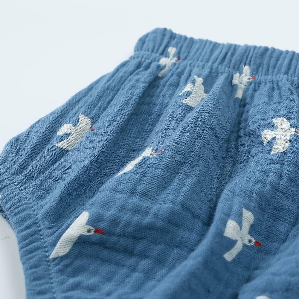 MYGBCPJS Toddler Boys Girls Cotton Linen Shirt Shorts Set 2Pcs