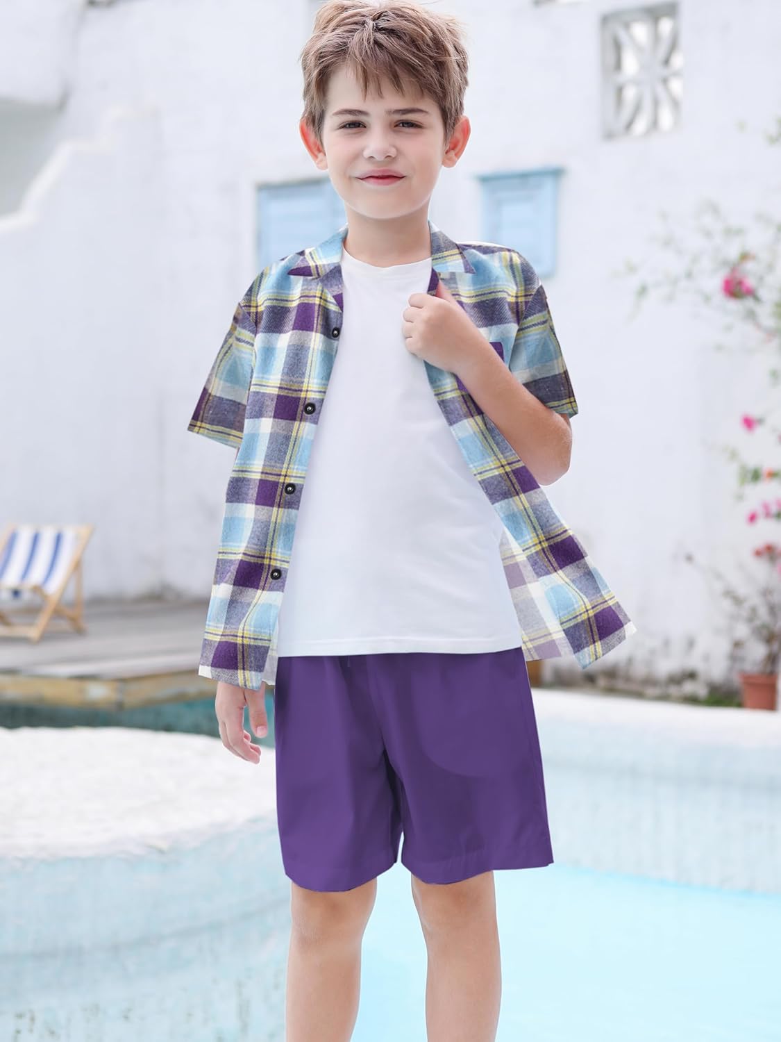 Sangtree Boys Summer Short Hawaiian Set for Kids