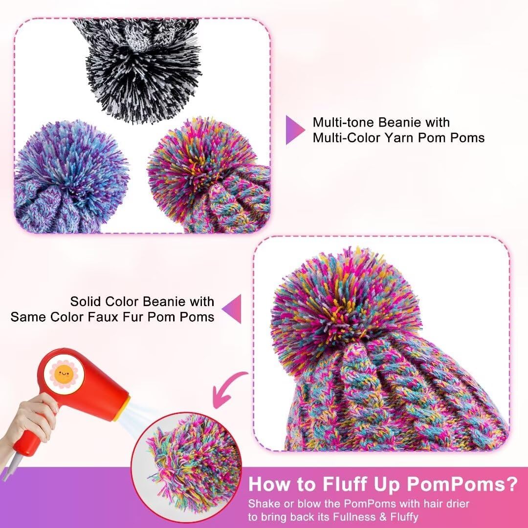 Hispeka Baby Beanie Hat 3-Piece Set