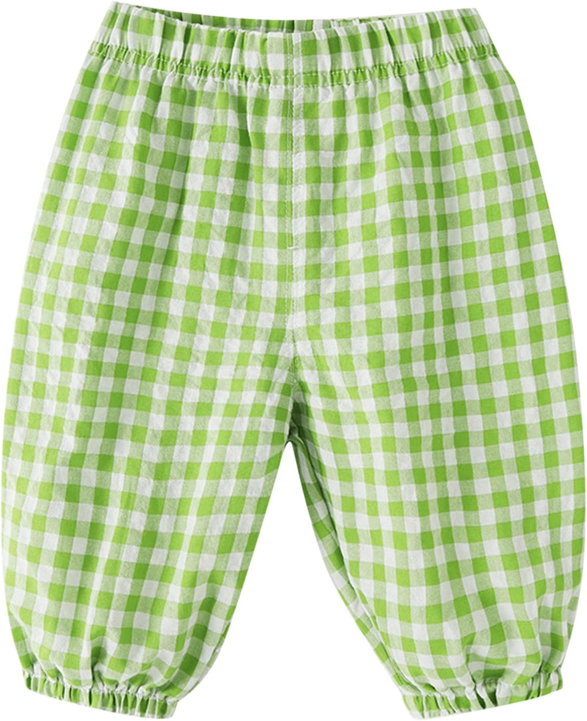 Long Plaid Harem Sweatpants for Toddler Elastic Waist Harem Style Baggy Stylish