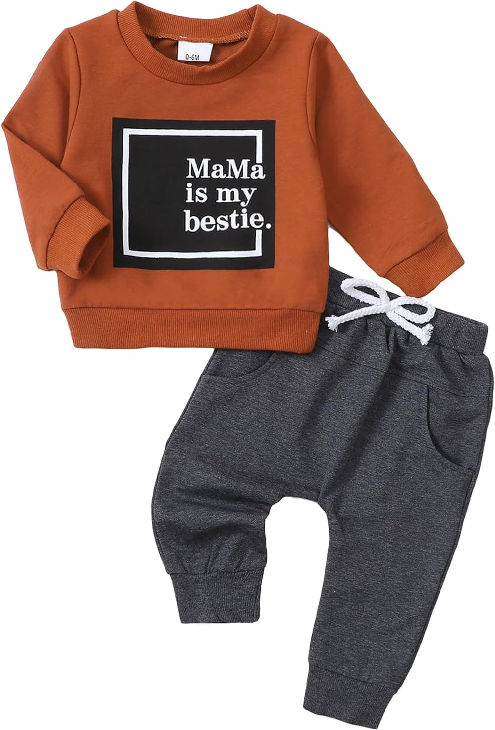 Yvowming Baby Tractor Print Pullover Pants