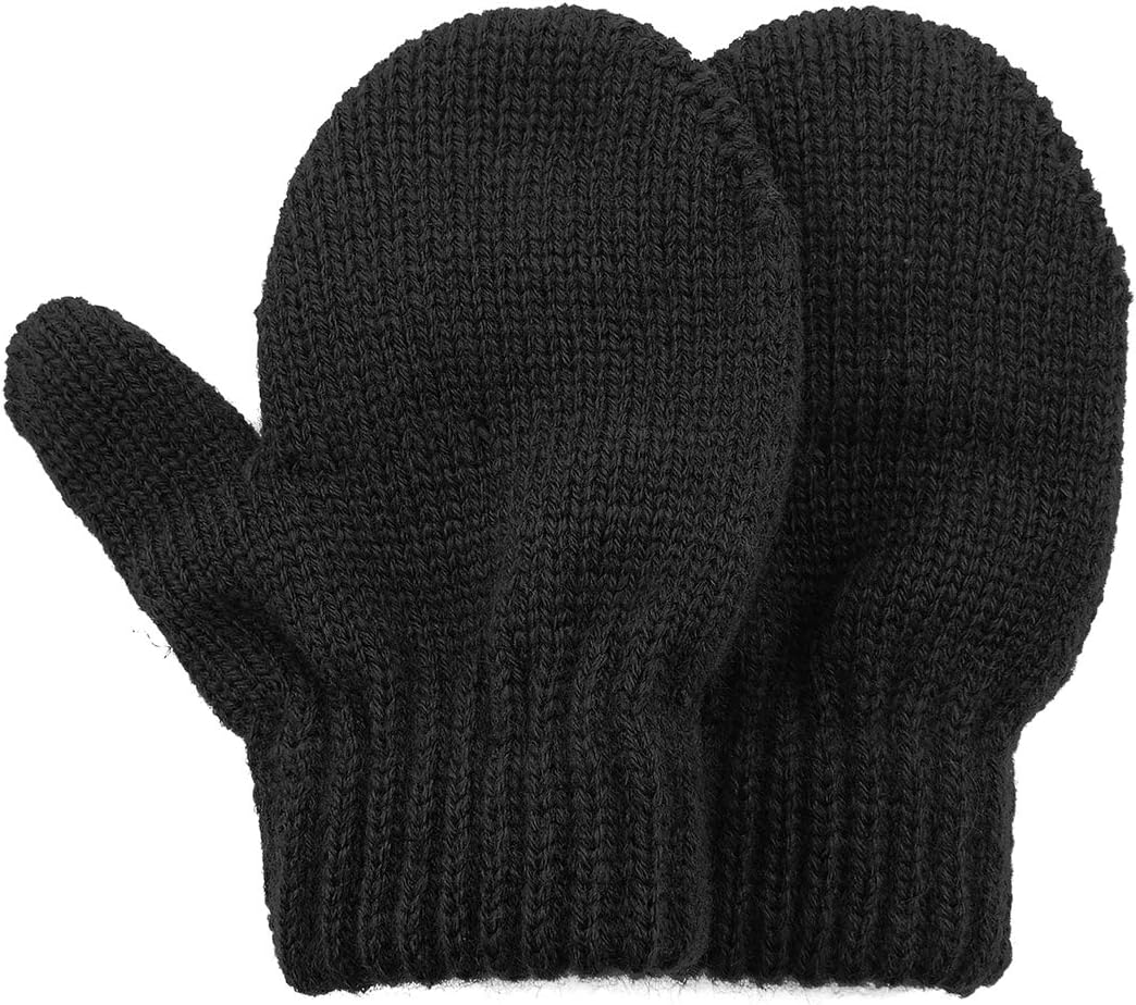 American Trends Toddler Mittens Kids Soft Warm Knit Gloves