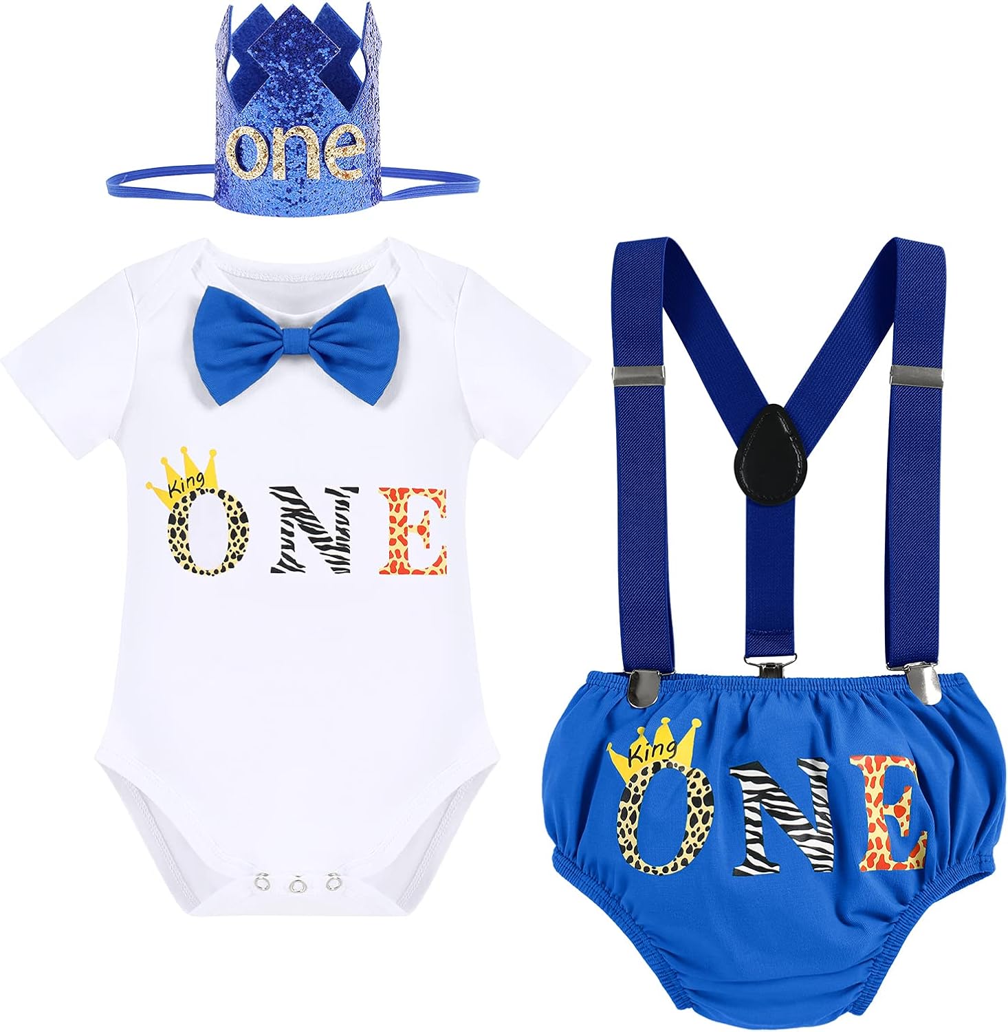 Jungle Adventure 1st Birthday Romper Set