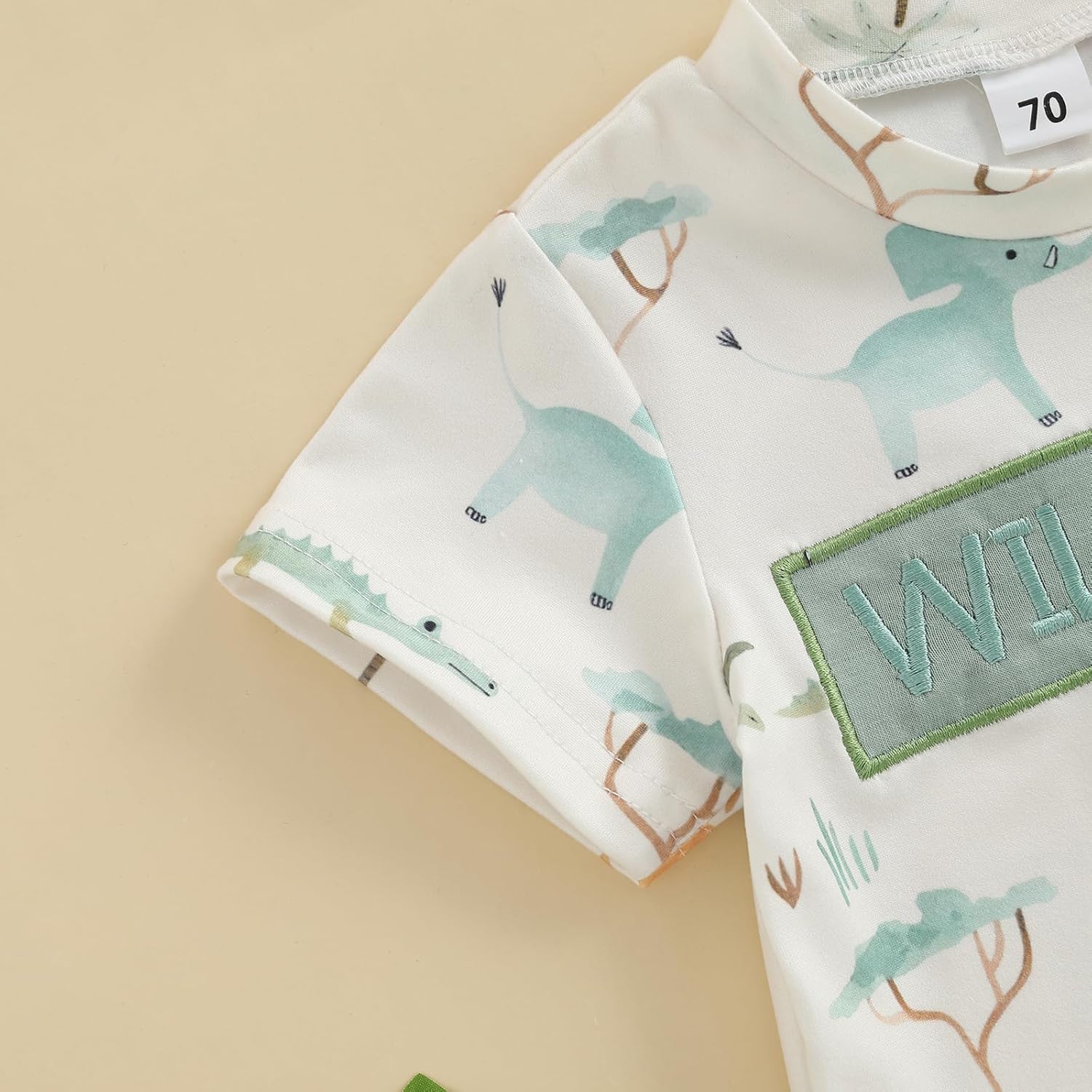 GOOCHEER Wild Boy Summer Short Sleeve T-Shirt and Shorts Set