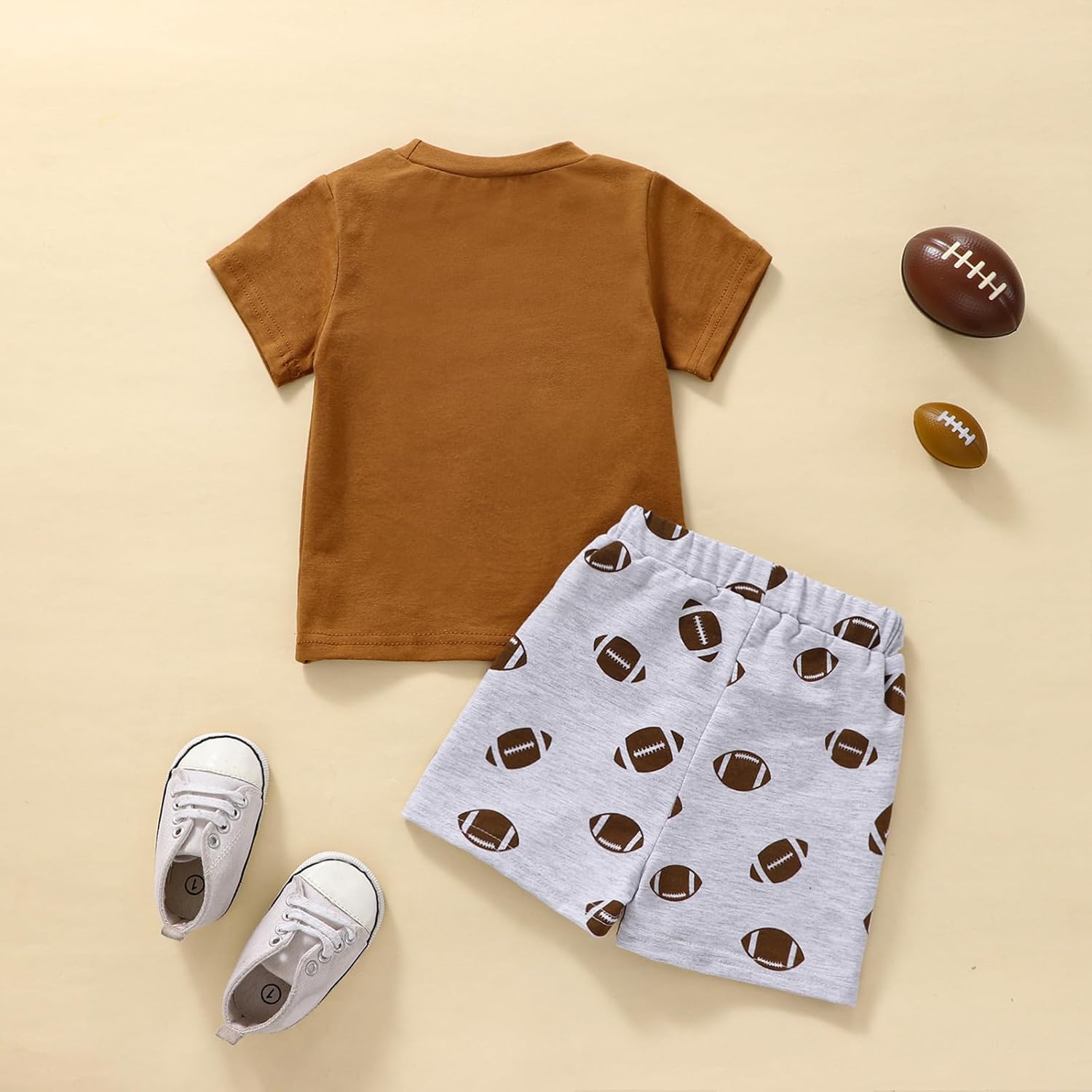 Cute Toddler Boys Football Outfit Set