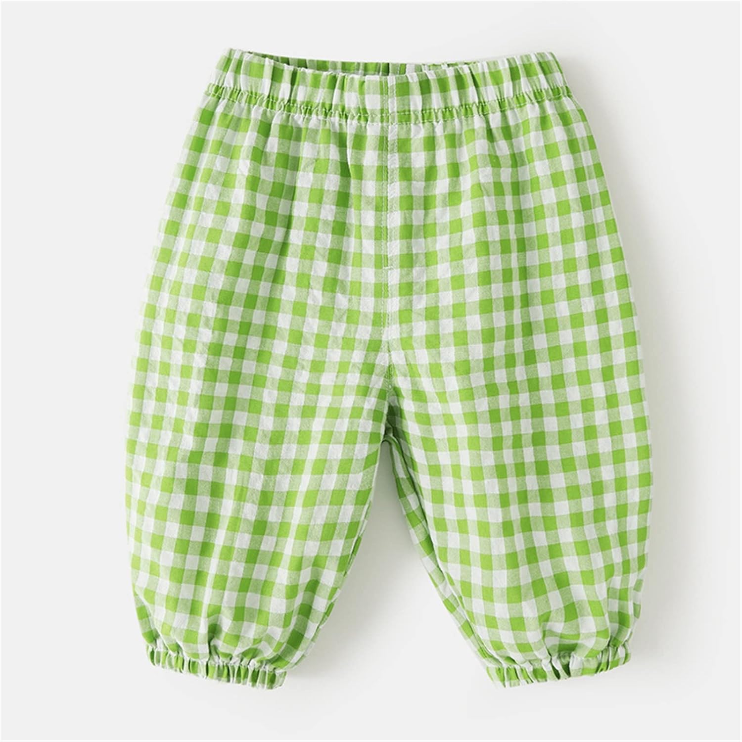 Long Plaid Harem Sweatpants for Toddler Elastic Waist Harem Style Baggy Stylish