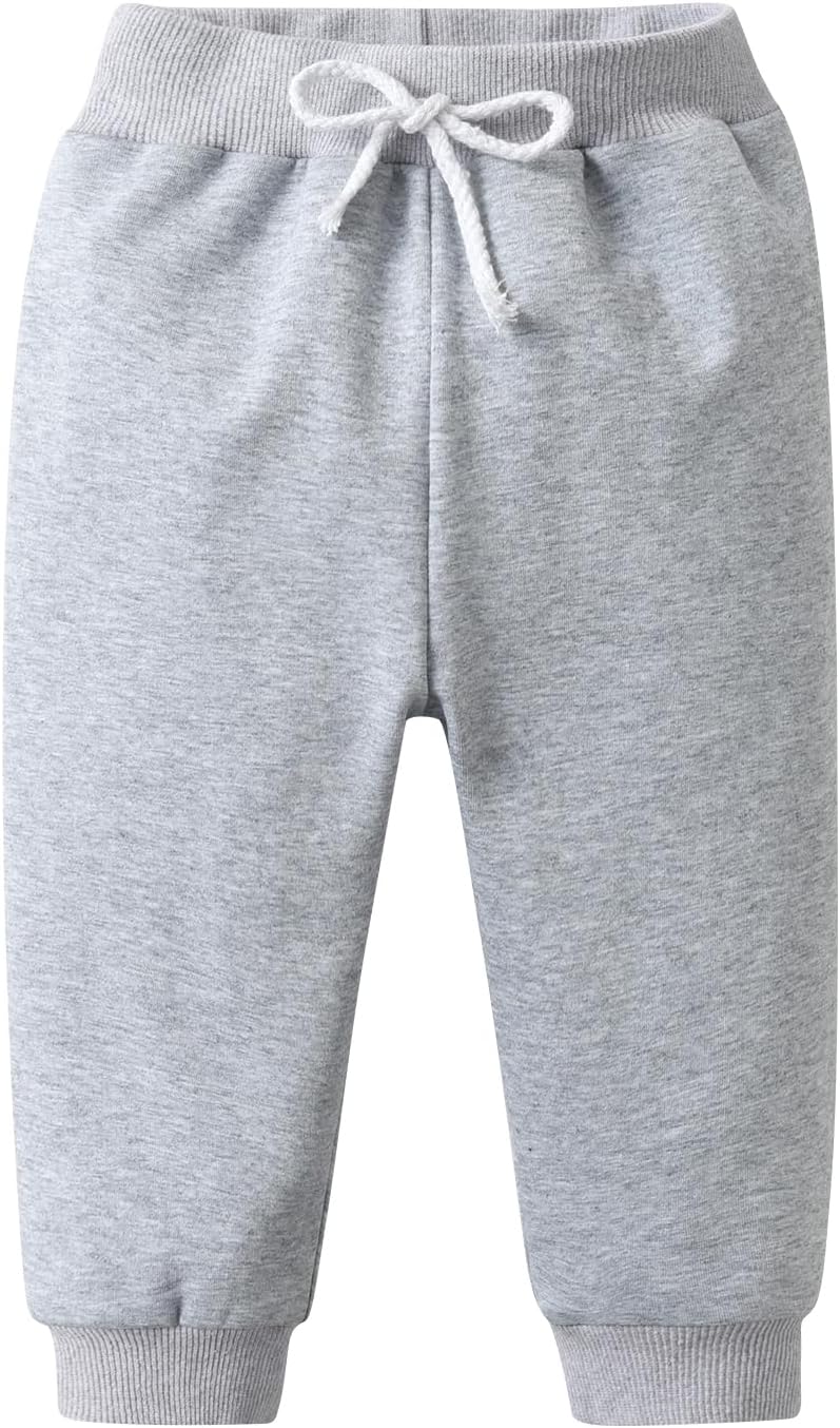 Comfortable Solid Jogger Pants for Baby Boys