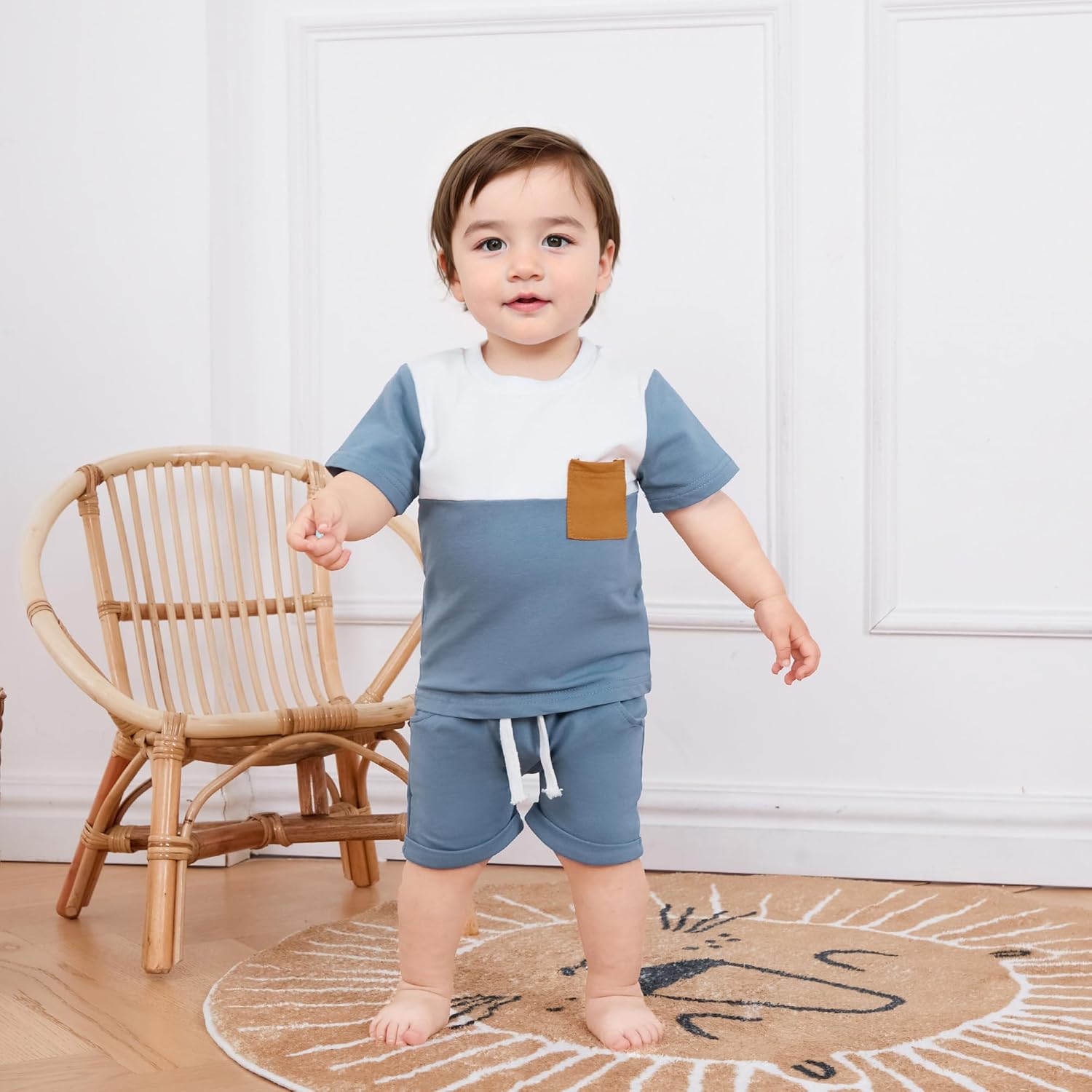 Allshope Baby Boy Summer Contrast Set