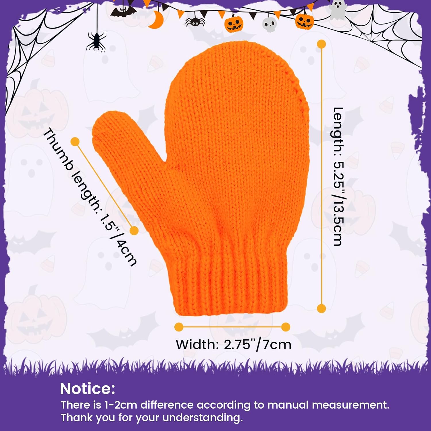 American Trends Toddler Mittens Kids Soft Warm Knit Gloves
