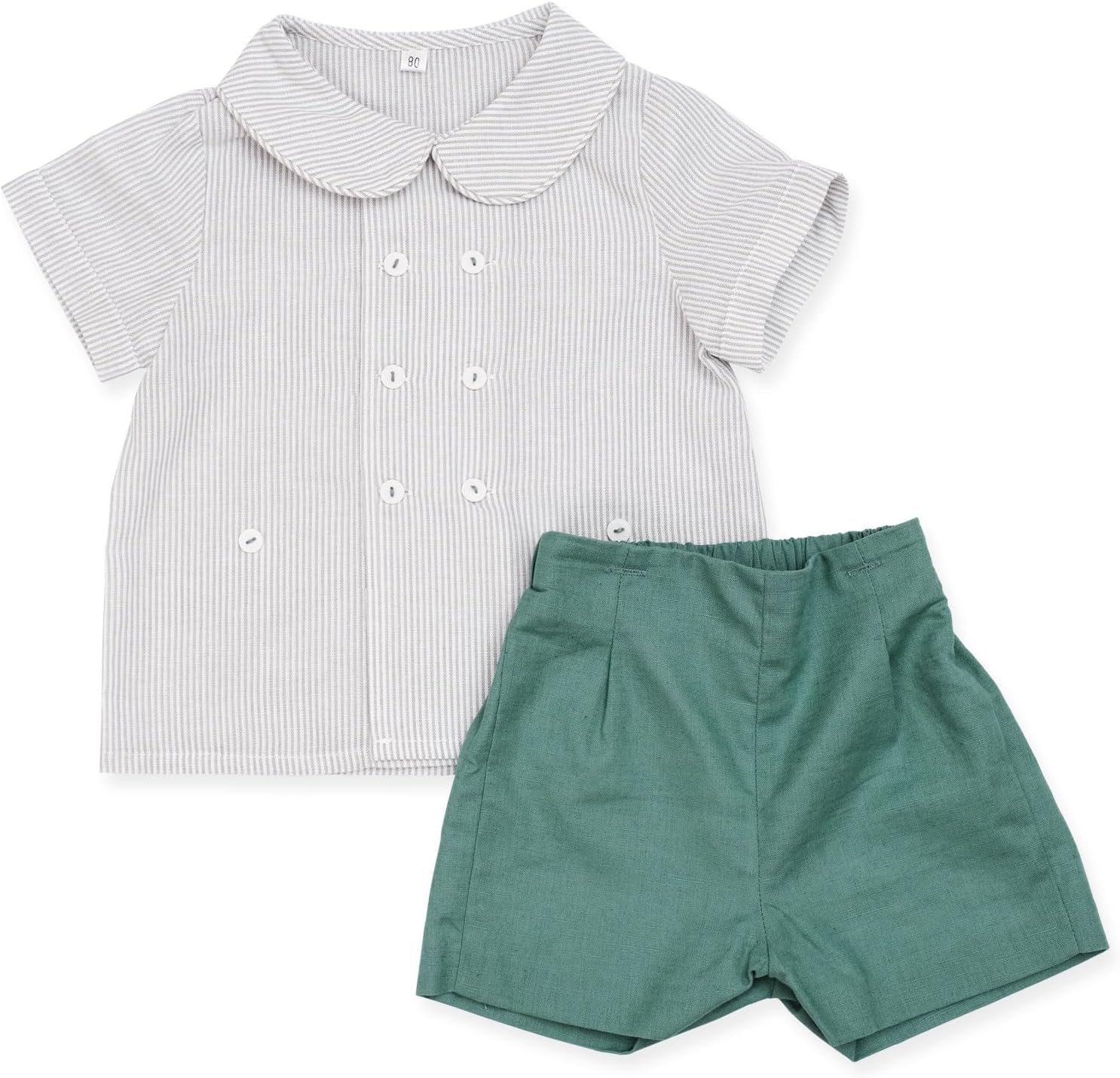 Twoflower - Embroidered Spring Two-Piece Set for Boys 1-6