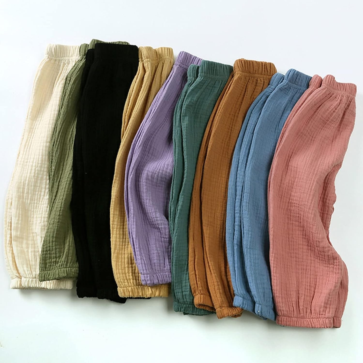 Runqhui Toddler Kids Elastic Waist Pants