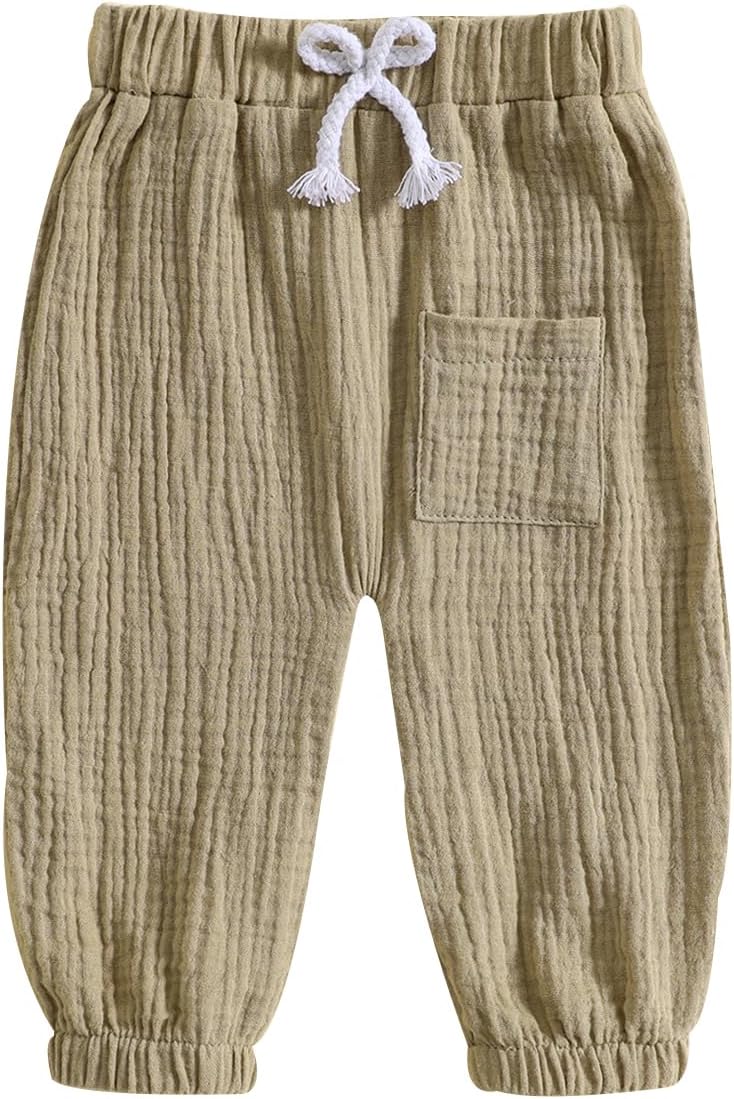 Toddlers Casual Harem Pants with Draws-String