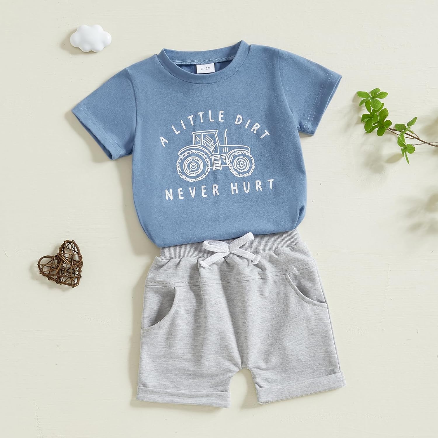 Lucikamy Toddler Tractor Outfit