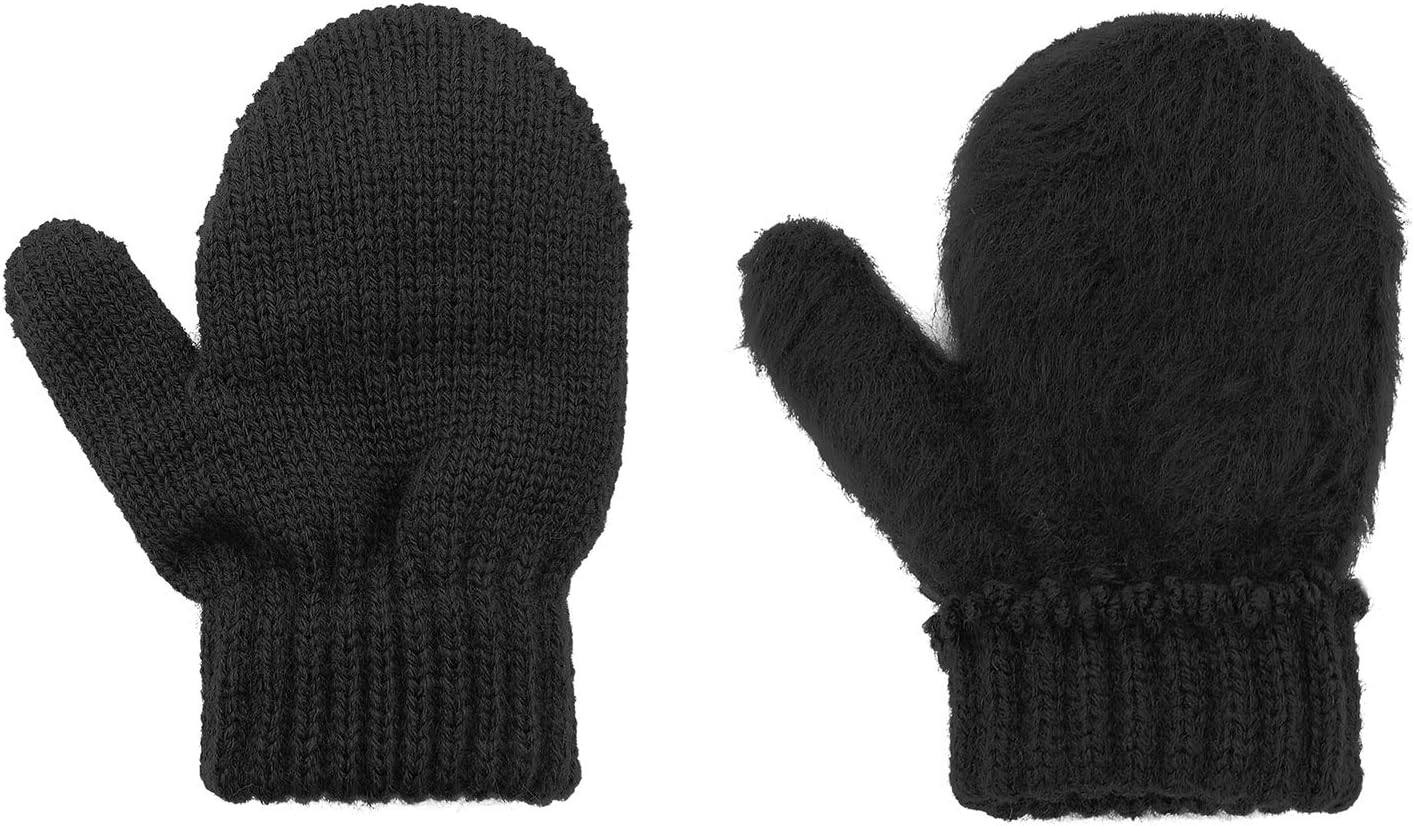 American Trends Toddler Mittens Kids Soft Warm Knit Gloves