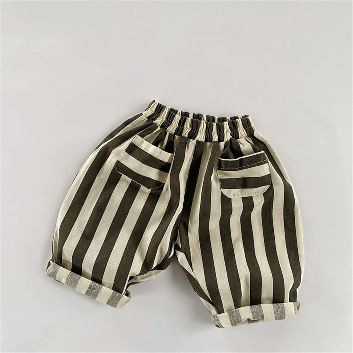 Comfortable Stripe Cotton Ankle Pants for Kids