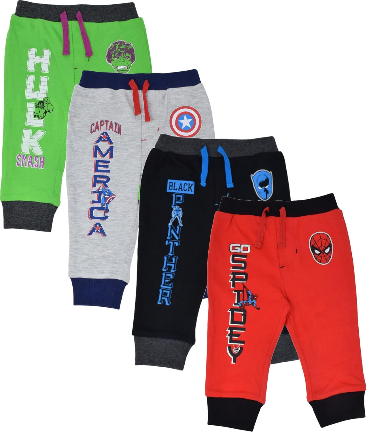 Marvel Avengers 4-Pack Jogger Pants Set