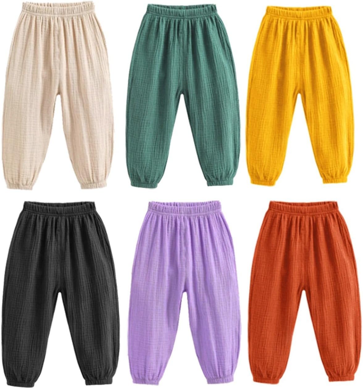 Perfect Comfort Style - HeamoeKids Cotton Linen Pants for Toddlers