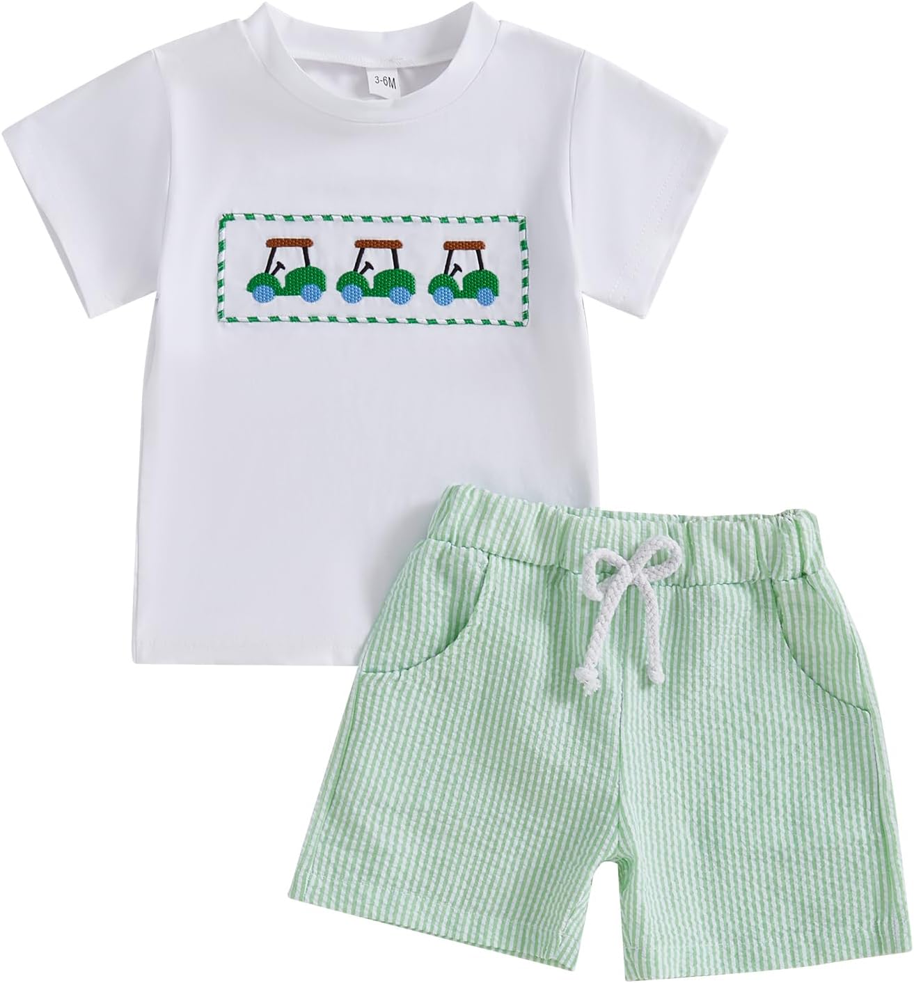 Toddler Baby Boy Golf Outfit 2Pcs Summer Set 1