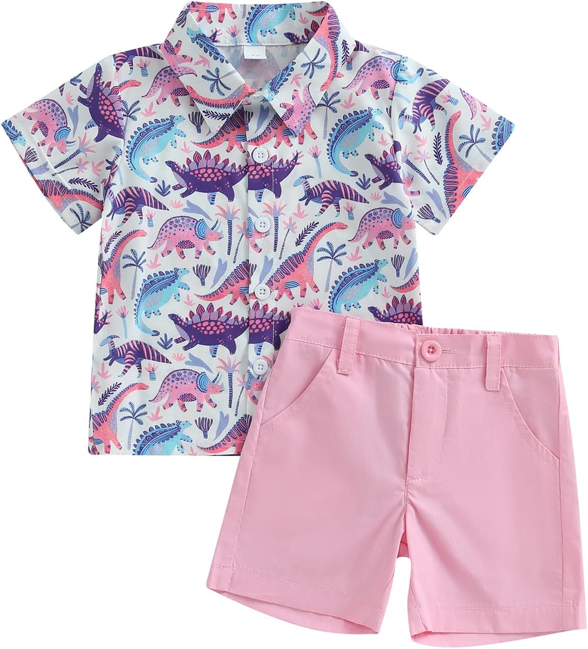 Ledy Champswiin Toddler Summer Outfit Casual Shirts Shorts for Boys