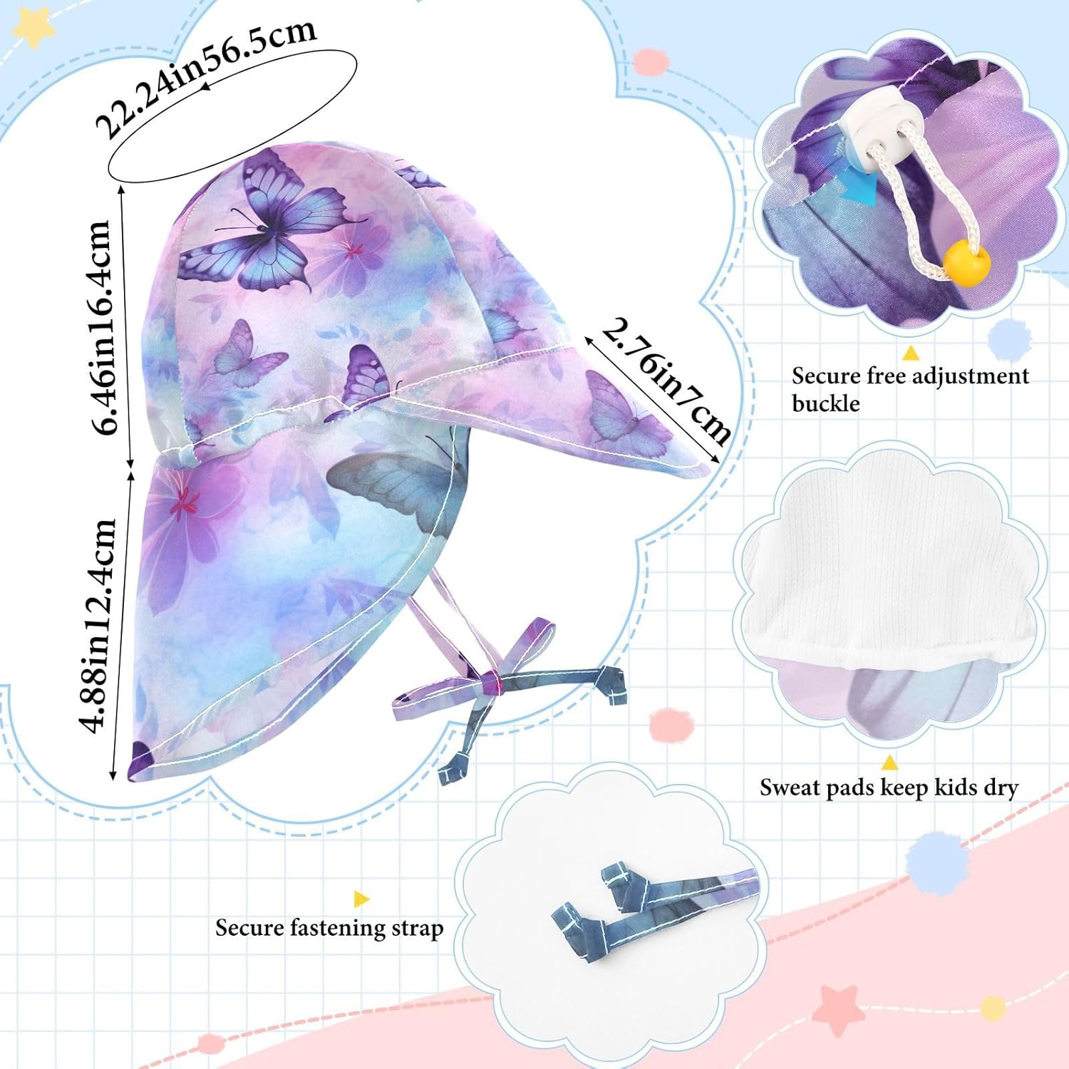 J JOYSAY toddler sunhat with UPF50