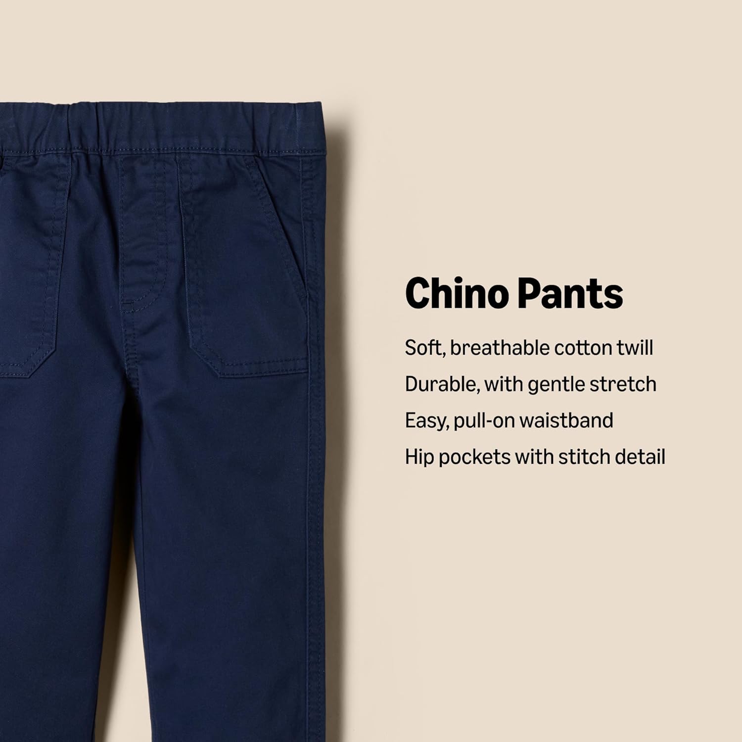 Amazon Essentials x Sofia Grainge toddler boys stretch chino