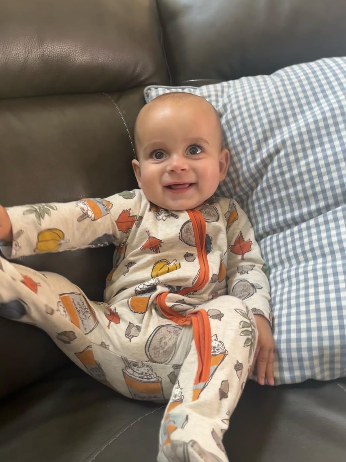 Meet Mud Pie Baby-Boys Pumpkin Spice Sleeper 0-3 Months