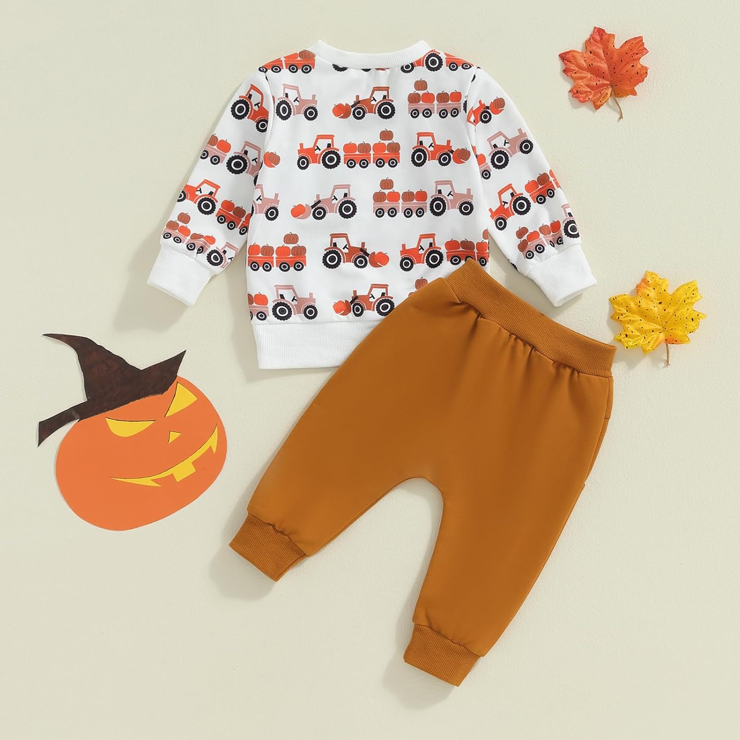 Kaipiclos Toddler Boy Fall Watch Knit Sweater Set