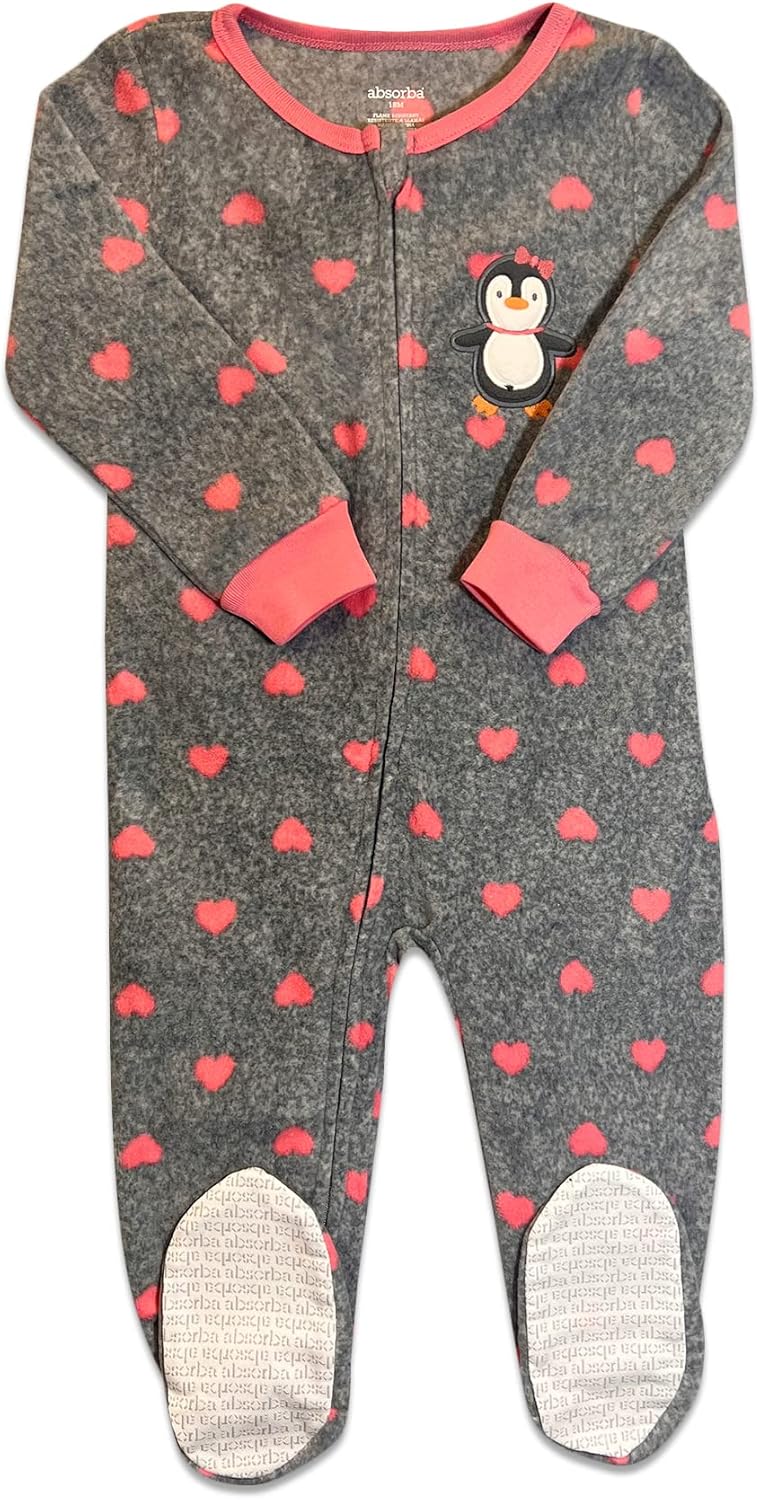 Royal Boys Cozy Fleece Non-Slip Sleepers for Babies and Toddlers