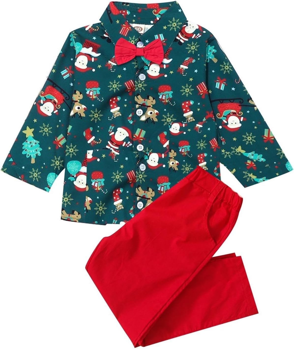 Patchwork Baby Outfit Autumn Christmas