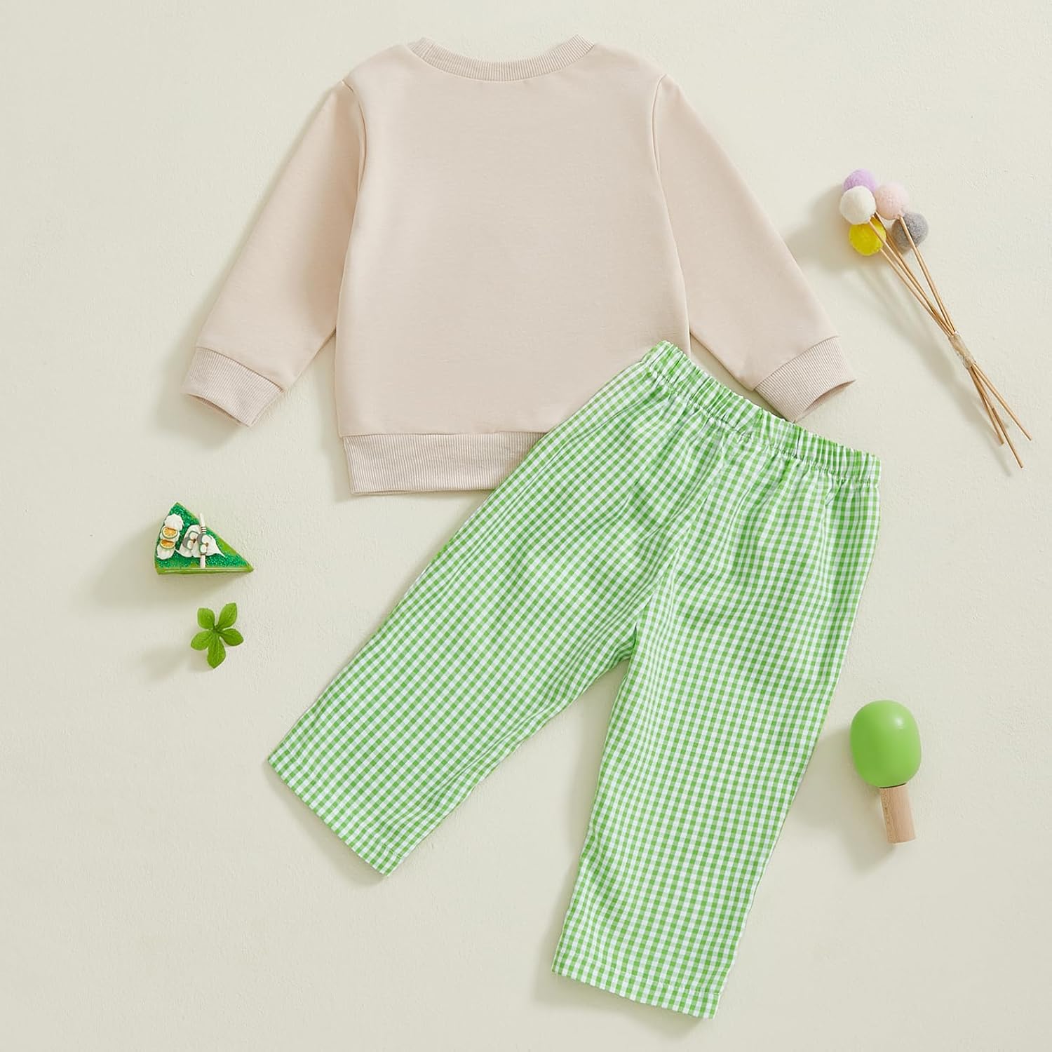 St Patricks Day Toddler Boys Outfit - Clover Embroidered Set