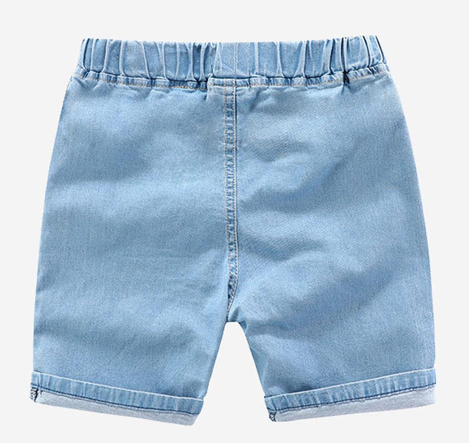 EISHOW Toddler Denim Shorts with Pockets for Boys Girls