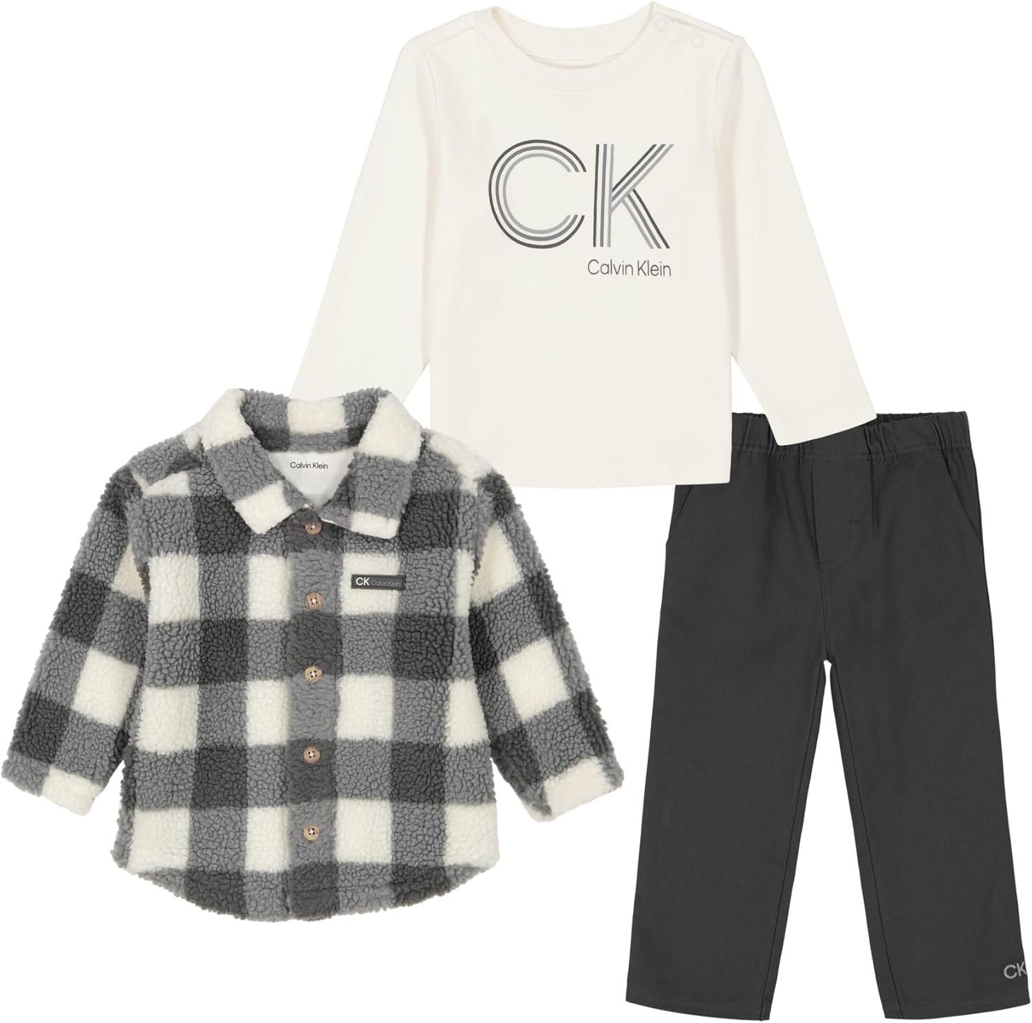 Calvin Klein Baby Boys 3-Piece Set