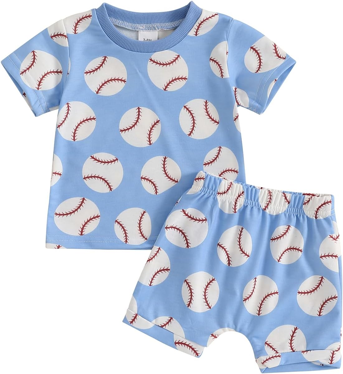 Baseball Outfit Set for Toddler Boys Cotton Soft Comfortable