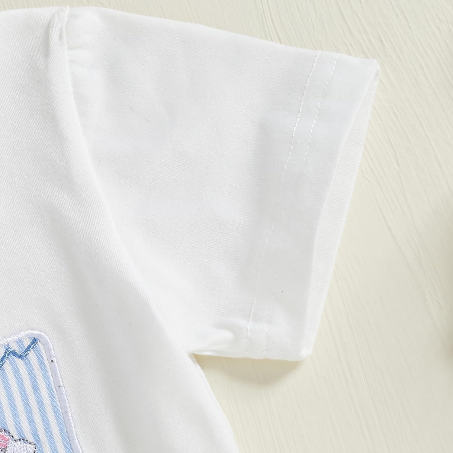 Toddler Boys Girls Easter Outfit - Bunny Stripe Set