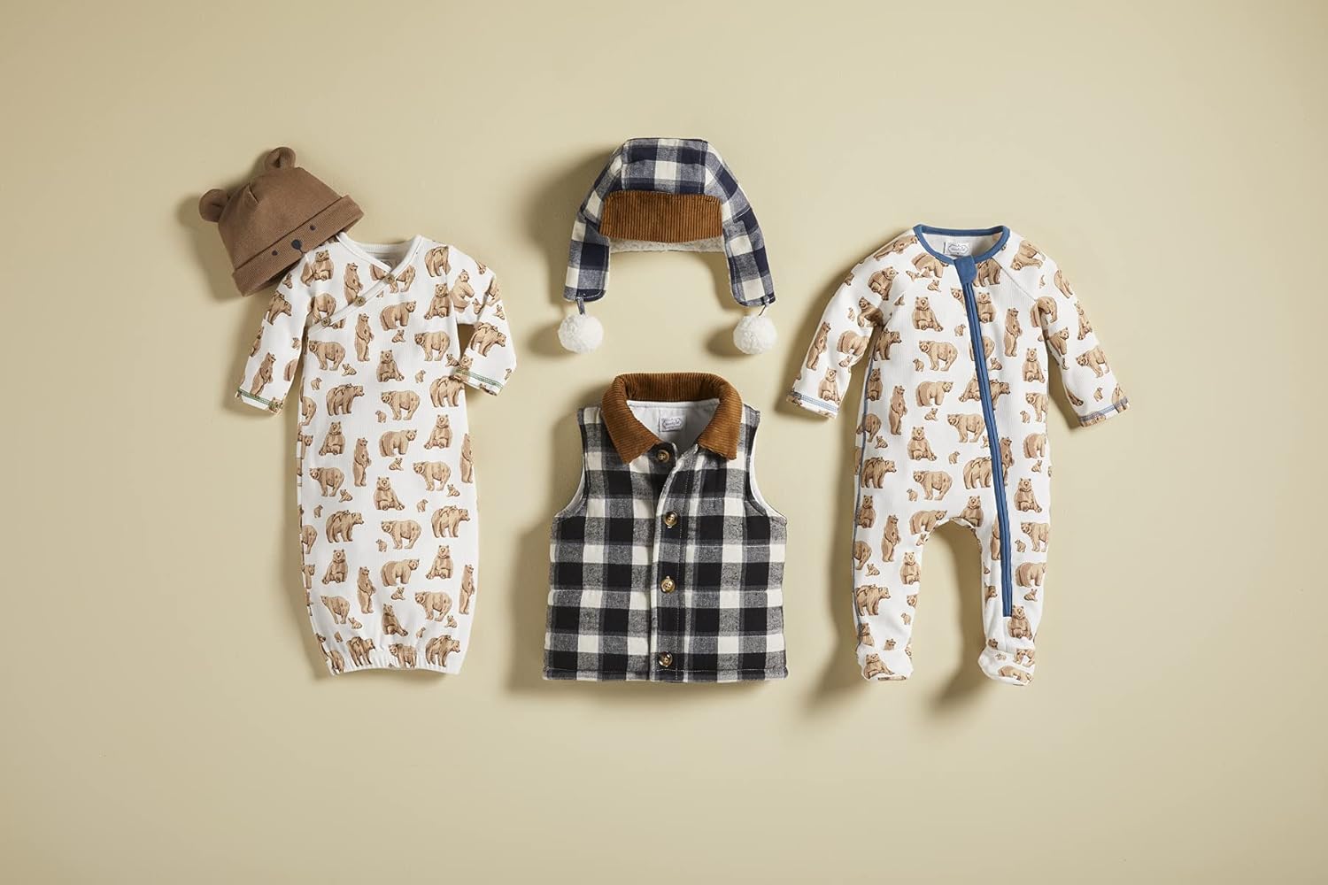 Mud Pie Bear Print Baby sleeper