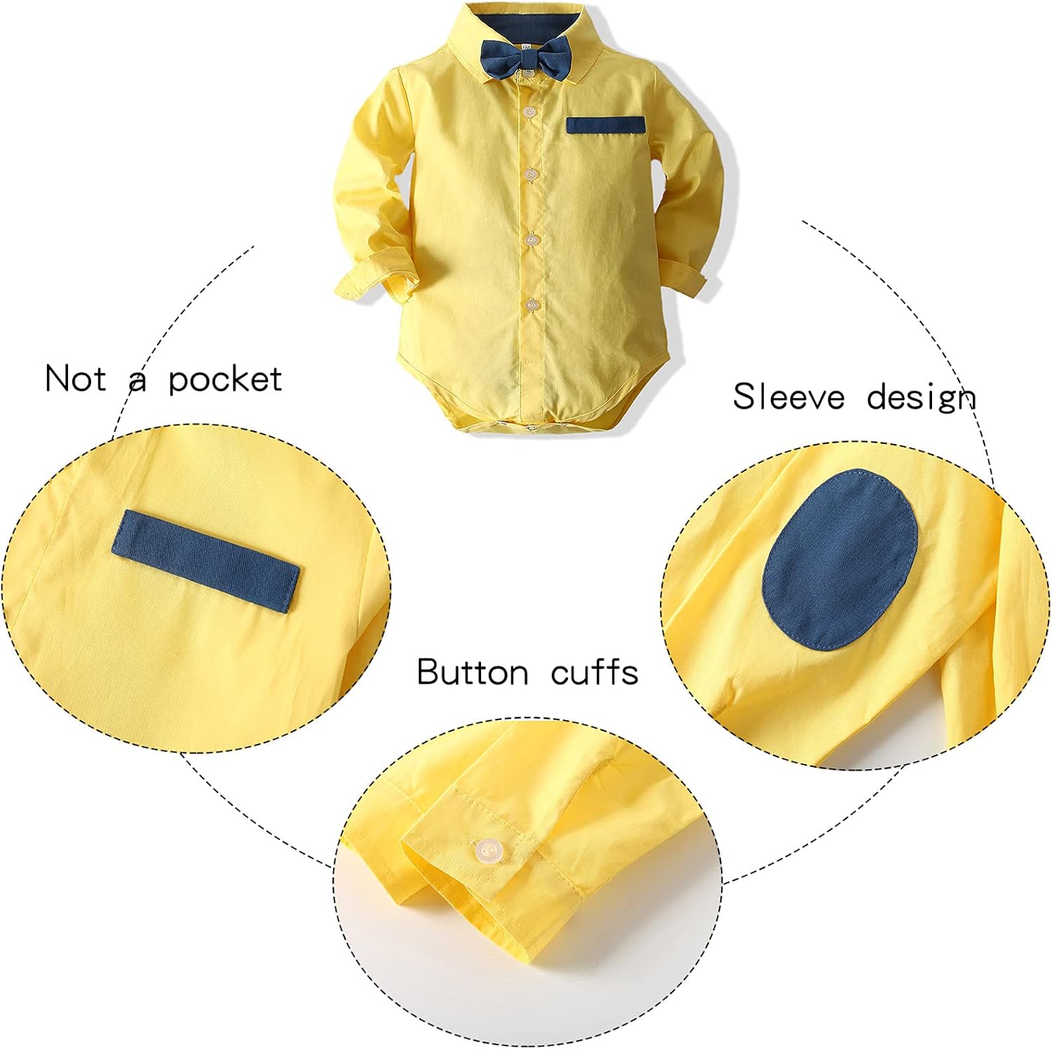 Kimocat Baby Boys Clothes Sets for 0-3 Years