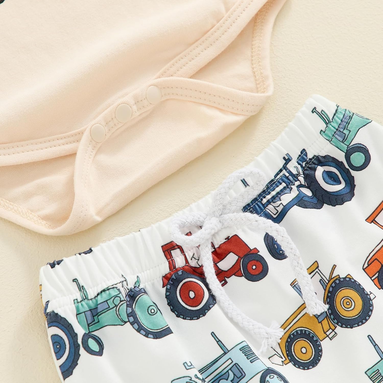 Newborn Baby Boy Tractor Clothes