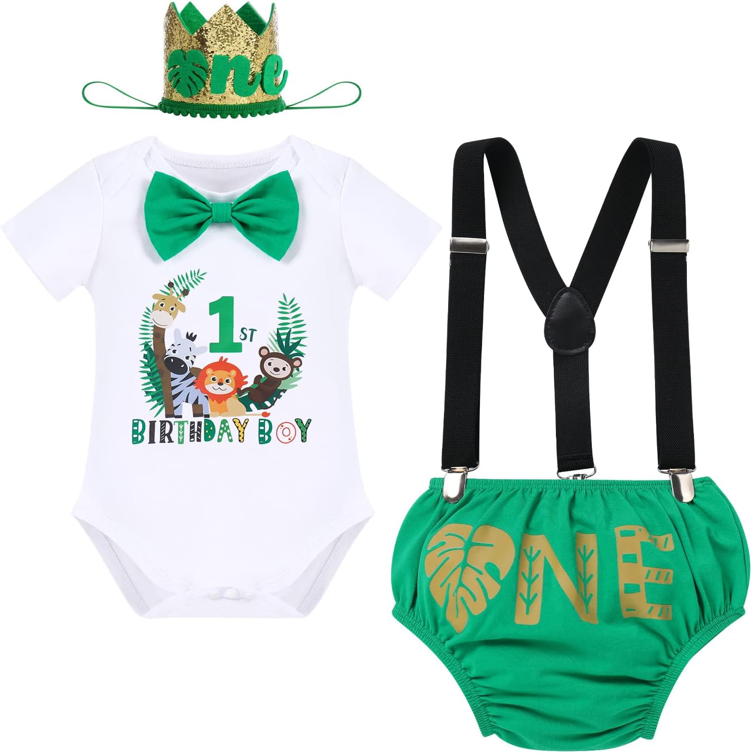 Jungle Safari 1st 2nd Birthday Set for Boy