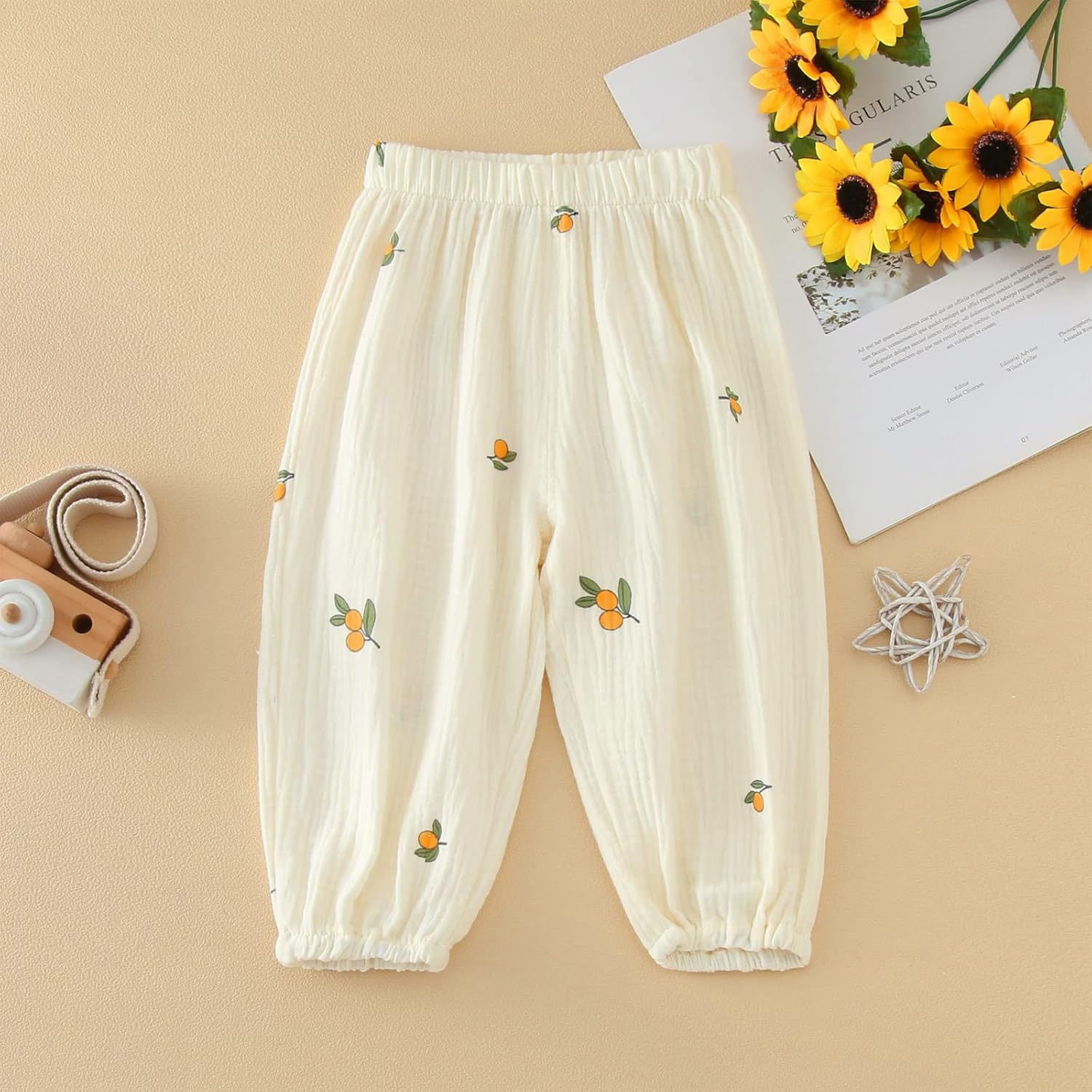 Boys Toddler Cotton Love Floral Pants