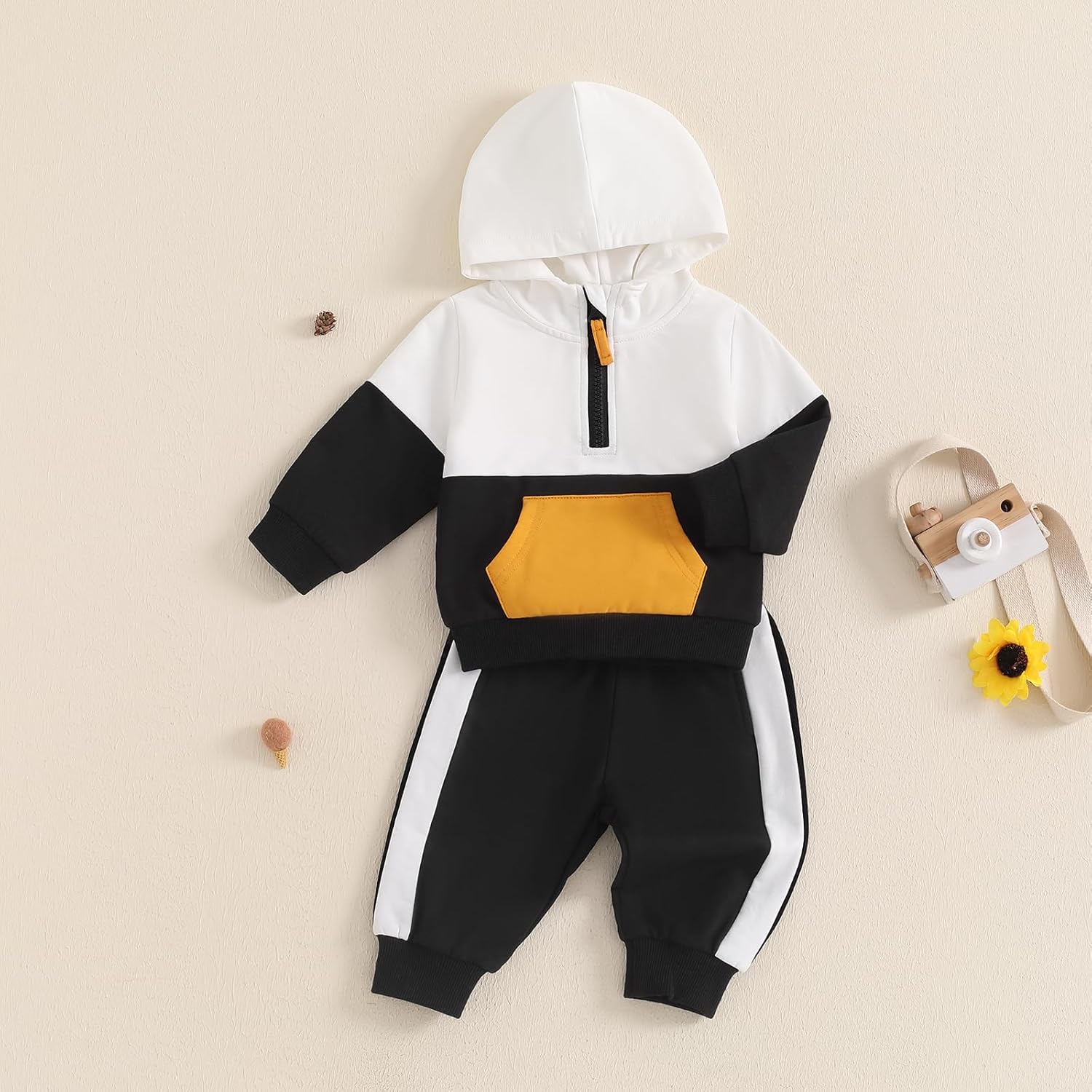 BemeyourBBs Toddler Boy Outfit Hoodie Svens