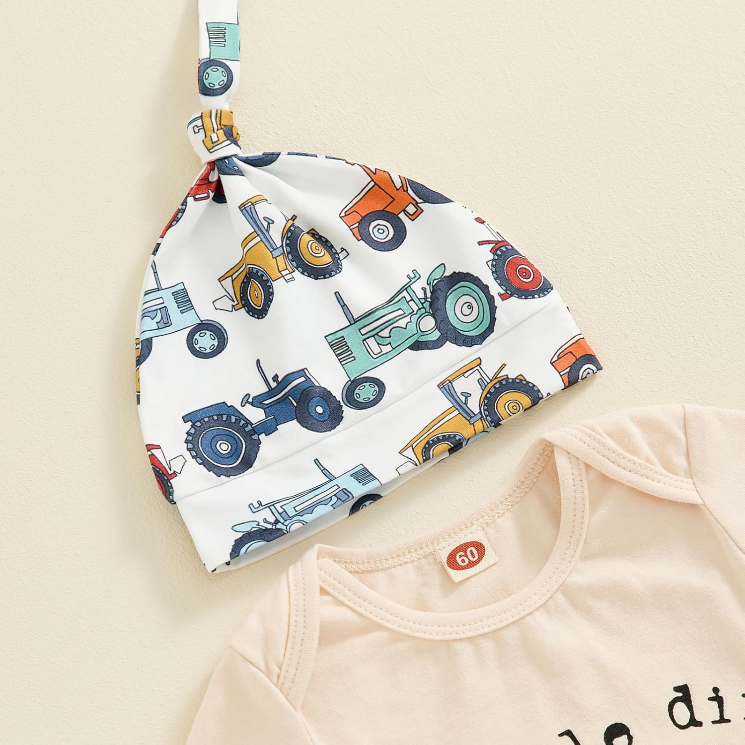 Newborn Baby Boy Tractor Clothes